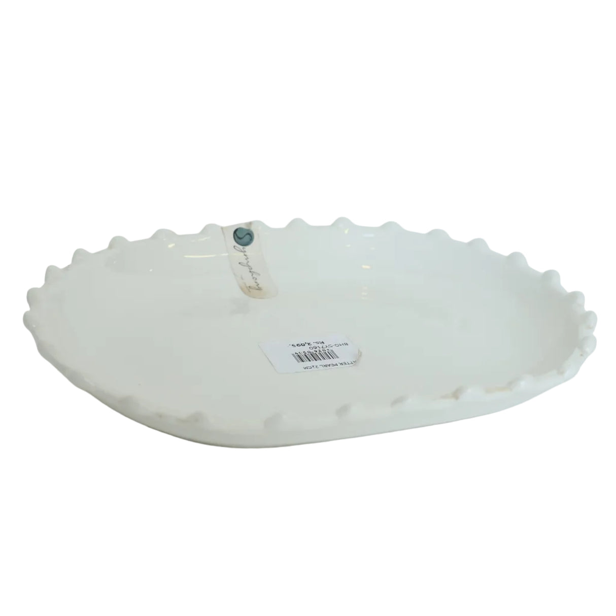 Symphony Pearl Serving Platter 22cm White at Zubaidas Homestore Best for Home Shopping