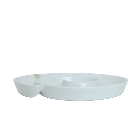 Symphony Spiral Platter 27cm White at Zubaidas Homestore Best for Hme Shopping