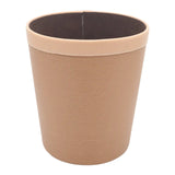 Textured Faux Leather Dust Bin Beige at Zubaidas Homestore Pakistan