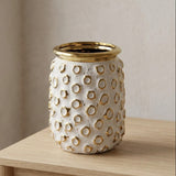Textured Honeycomb Ceramic Vase at Zubaidas Homestore