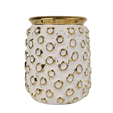 Textured Honeycomb Ceramic Vase at Zubaidas Homestore Pakistan
