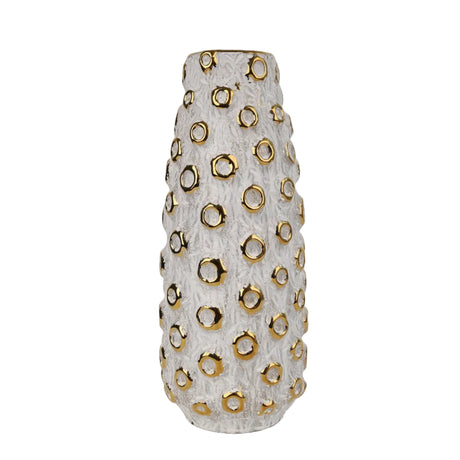 Textured Honeycomb Tall Ceramic Vase at Zubaidas Homestore Pakistan
