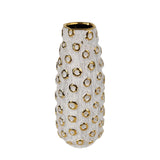 Textured Honeycomb Tall Ceramic Vase at Zubaidas Homestore - The Largest Collection of Decor In Pakistan