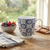Tile Pattern Ceramic Coffee Mug 420ml Blue And White at Zubaidas Homestore 