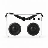 Transparent Retro Radio with Black Accents at Zubaidas Homestore - The Largest Collection of Decor In Pakistan