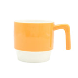 Two Tone Ceramic Coffee Mug Orange and White 320ml at Zubaidas Homestore Pakistan