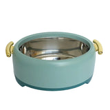 Two-Tone Green Hot Pot Set With Gold Handles at Zubaidas Homestore  online Pakistan