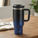 Tyeso Aura Gradient Stainless Steel Tumbler 1200ml Black and Blue at Zubaidas Homestore