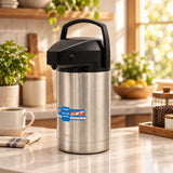 Vacuum Airpot Dispenser Stainless Steel 2.5 Liters at Zubaidas Homestore