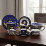 Versace Medusa Blue Dinner Set 61 Pieces at Zubaidas Homestore