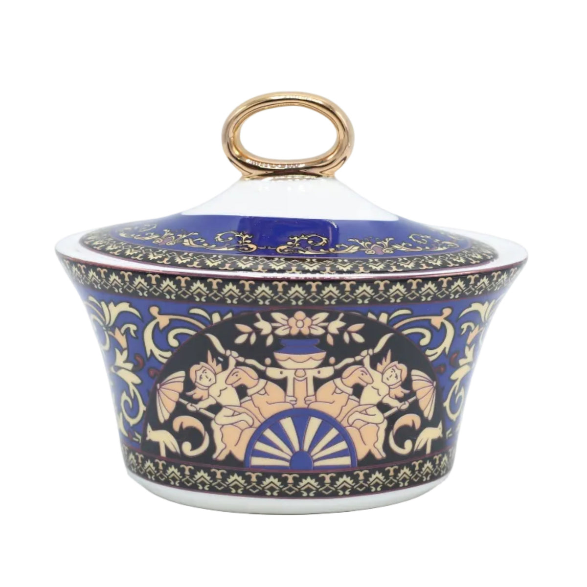 Versace Medusa Blue Dinner Set 61 Pieces at Zubaidas Homestore. The Largest Homestore in Pakistan