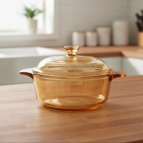 Visions Versa Glass Serving Pot with Lid 800ml at Zubaidas Homestore 