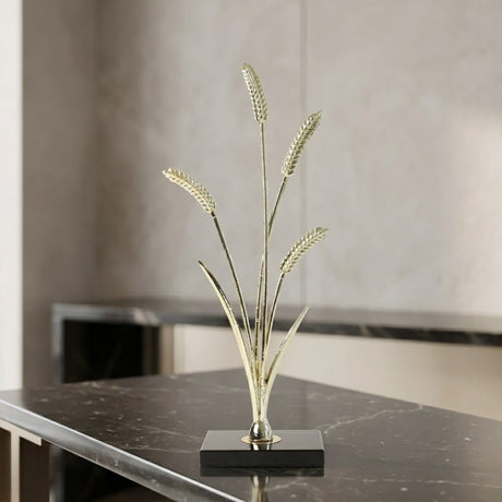 Wheat Stalk Brass Sculpture at Zubaidas Homestore
