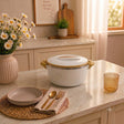 White Insulated 20cm Hot Pot with Handles 2000ml at Zubaidas Homestore 