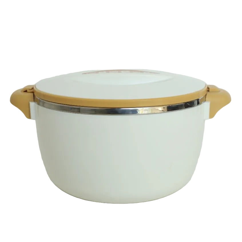 White Insulated 20cm Hot Pot with Handles 2000ml at Zubaidas Homestore Pakistan
