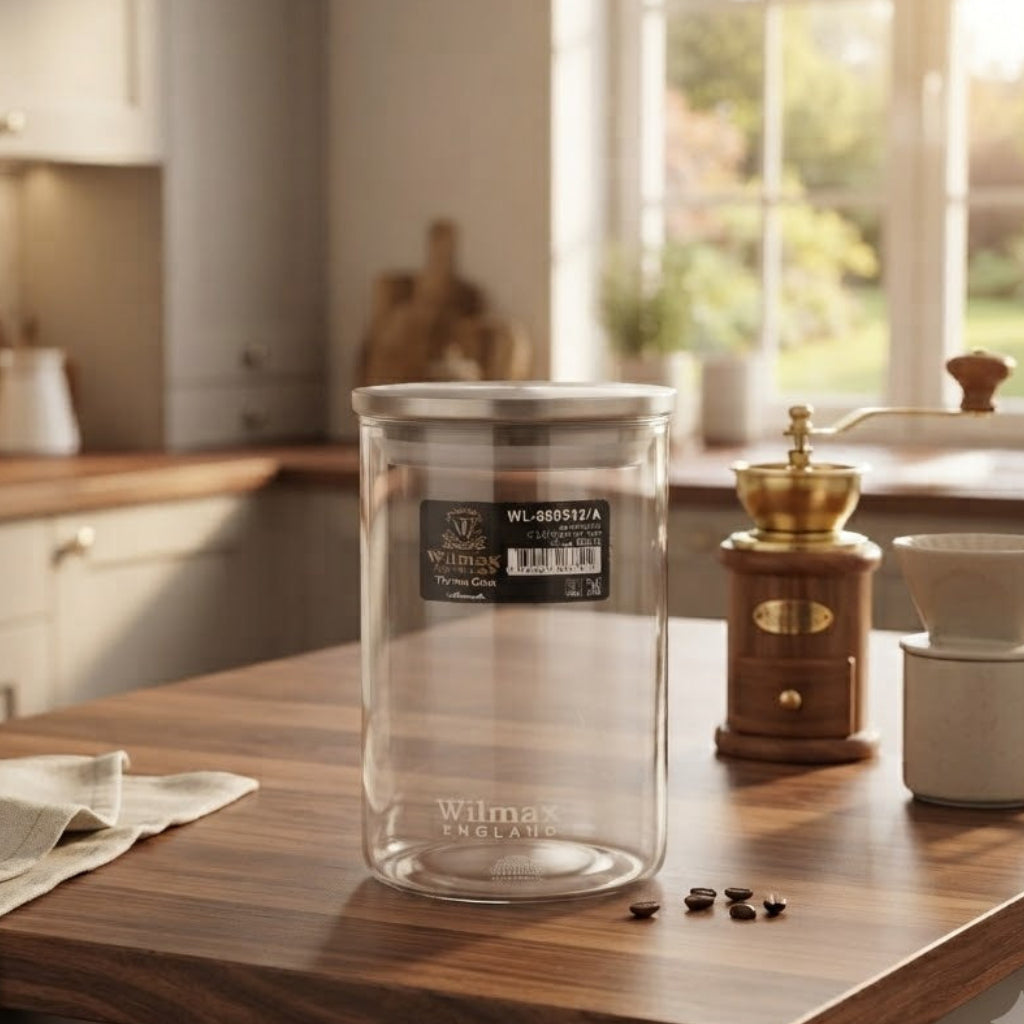 Wilmax England Thermo Glass Jar with Lid 15.5cm at Zubaidas Homestore Pakistan