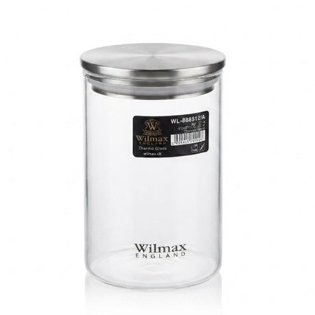 Wilmax England Thermo Glass Jar with Lid 15.5cm at Zubaidas Homestore Best6 for home Shopping