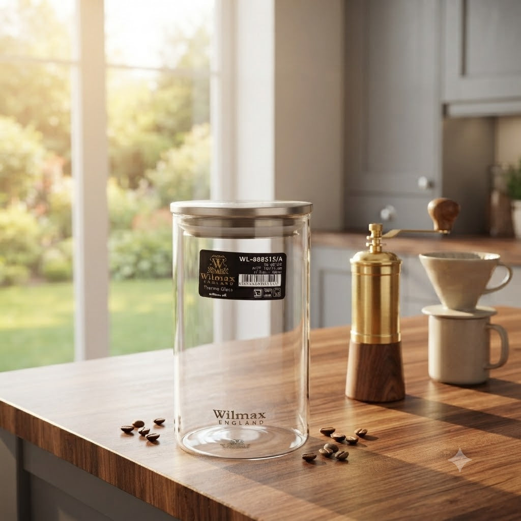 Wilmax England Thermo Glass Jar with Lid 17.5cm at Zubaidas Homestore Pakistan