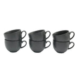 Winsor England Cup and Saucer 6 Pieces Set 16cm Black at Zubaidas Homestore Pakistan