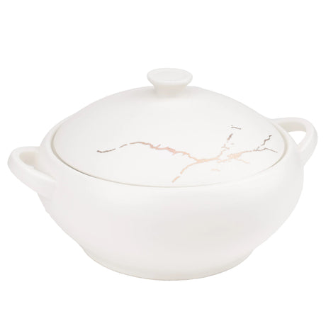 Winsor England Porcelain Gold Marble Soup Tureen 25cm at Zubaidas Homestore Pakistan