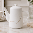 Winsor England White Marble Ceramic Tea Pot at Zubaidas Homestore