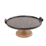 Wooden Base Cake Stand with Glass Dome at Zubaidas. Largest Homestore in Pakistan
