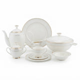 Yamatos Collection Jasmine Dinner Set 61 Pieces White at Zubaidas Homestore Pakistan
