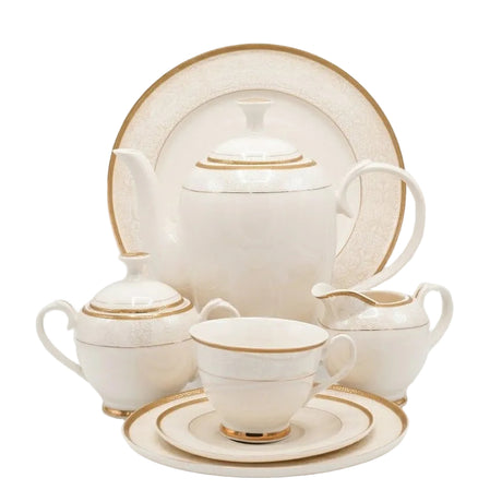 Yamatos Collection Royal Bone China Tea Set 24 Pieces Set at Zubaidas Homestore Pakistan