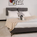 Zhomes Bed Loft with Night Table Rosy Titanium Grey at Zubaidas Largest Homestore Pakistan