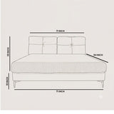 ZHomes Bed Loft with Night Table Rosy Warm Grey Eucaluptus at Zubaidas No 1 Homestore in Pakistan