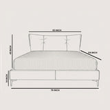 ZHomes Bed Victor Alabaster Taupe at Zubaidas Most Trusted Homestore Pakistan