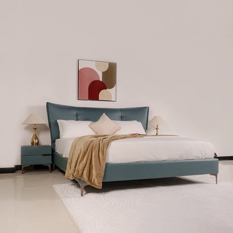 Zhomes Bed Victor Storm Teal at Zubaidas Homestore Online Pakistan