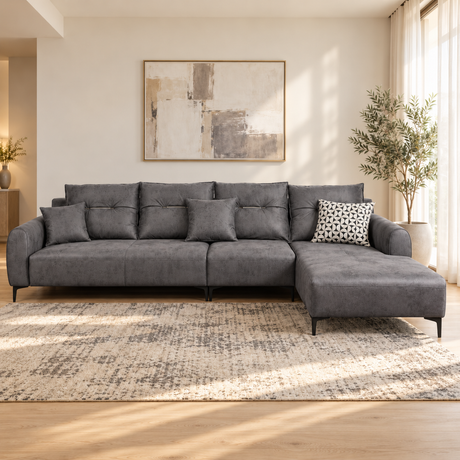 ZHomes Sofa Dream L-Shape LHS Carbon Melange at Zubaidas Homestore Pakistan