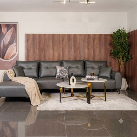 Zhomes Sofa Dream L-Shape RHS Graphite Dust at Zubaidas Homestore Pakistan