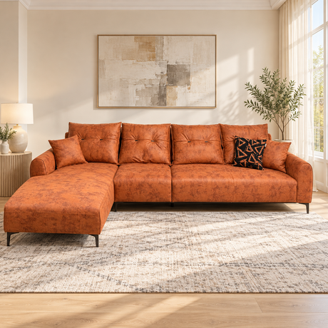 ZHomes Sofa Dream L-Shape RHS Sienna Clay at Zubaidas Homestore Pakistan