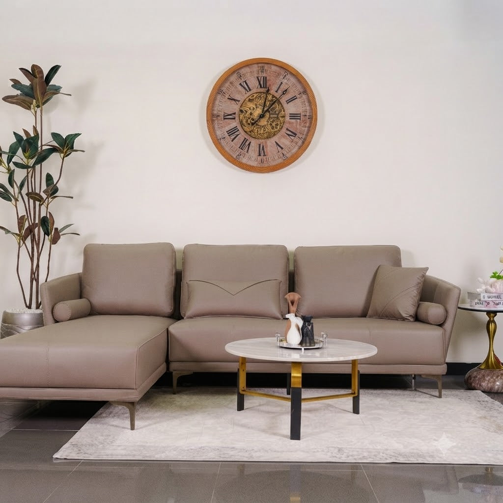 Zhomes Sofa Pine L Shape RHS Toasted Almond at Zubaidas Homestore Pakistan