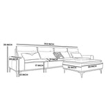 ZHomes Sofa Zurnich With Puffy Silver Mist at Zubaidas Most Trusted Homestore Pakistan
