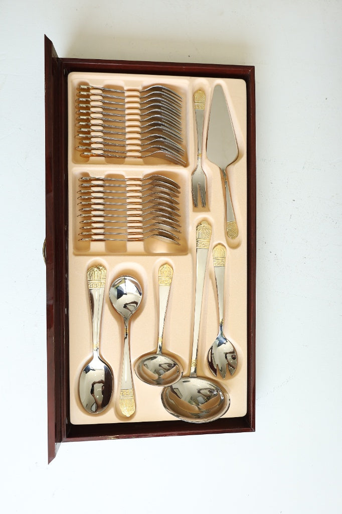 Zillinger Yana 72pcs Cutlery Set Greek Design Gold at Zubaidas Homestore Online Pakistan